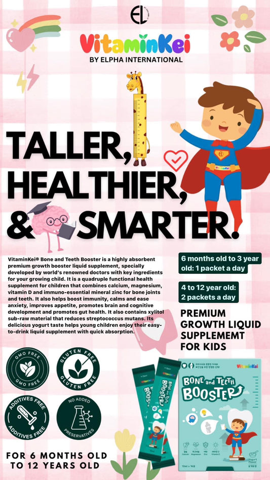NEWLY LAUNCHED Premium Growth Liquid Supplement for Kids.  🌈 VitaminKei Bone and Teeth Booster